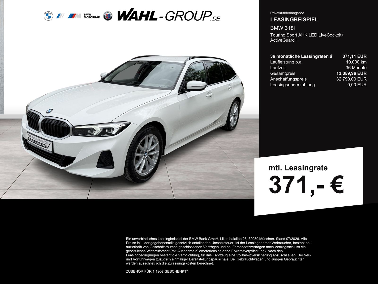 BMW 318i Touring Sport AHK LED LiveCockpit+ ActiveGu