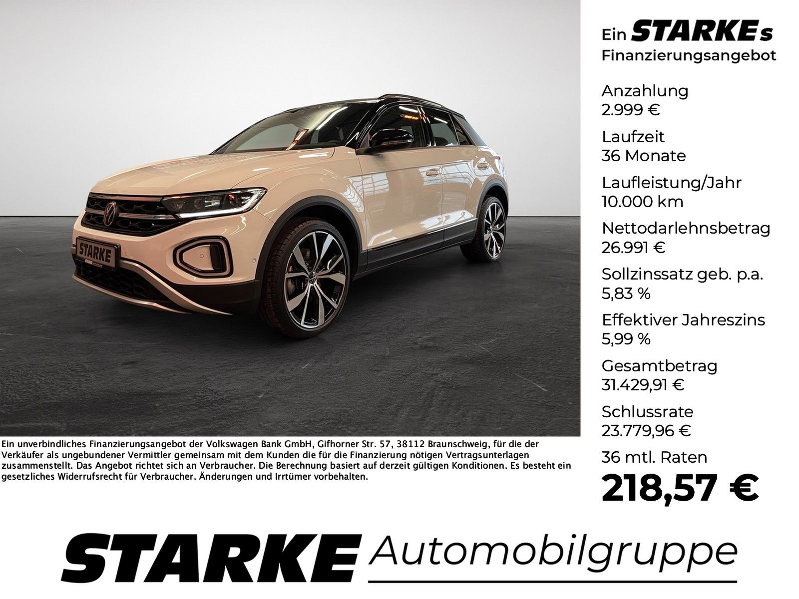 Volkswagen T-Roc 2.0 TDI DSG Black Style Style  AHK Navi LE