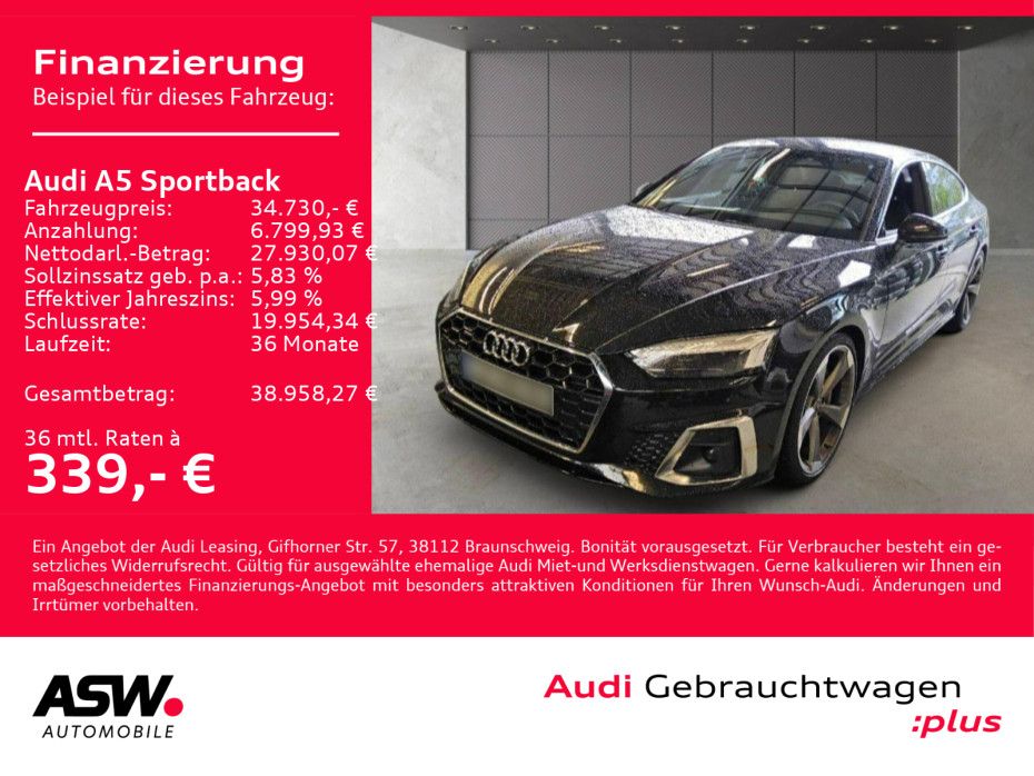 Audi A5 Sportback S line 50TDI quattro NAVI MATRIX VC foto 2