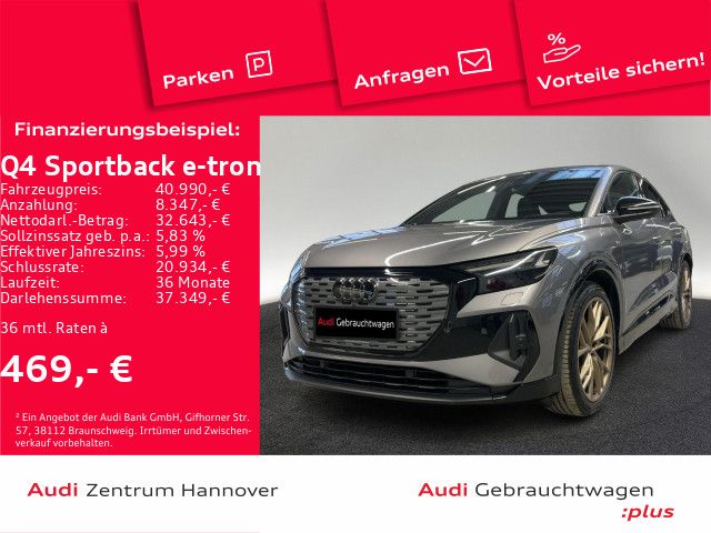 Audi Q4 Sportback e-tron S line edition one 35 Matrix