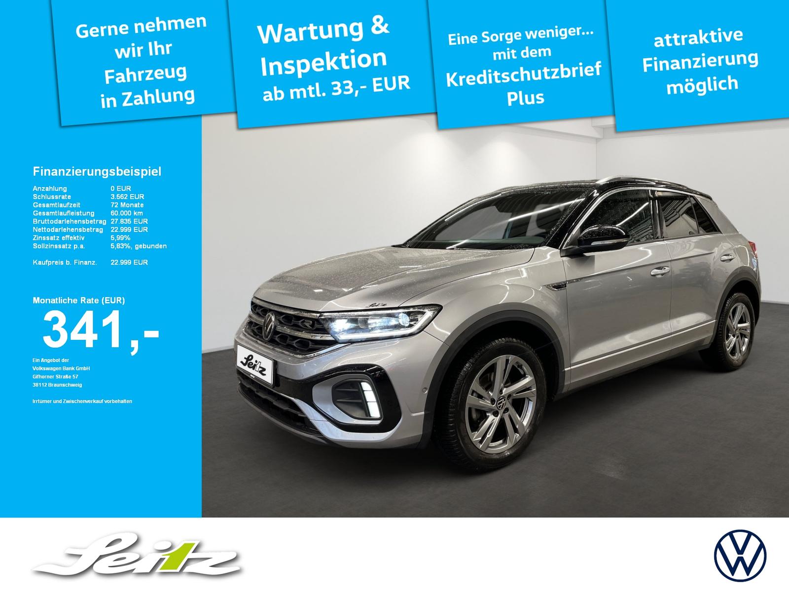 Volkswagen T-Roc 1.0 TSI R-Line *LED*KAMERA*NAVI*SITZH*