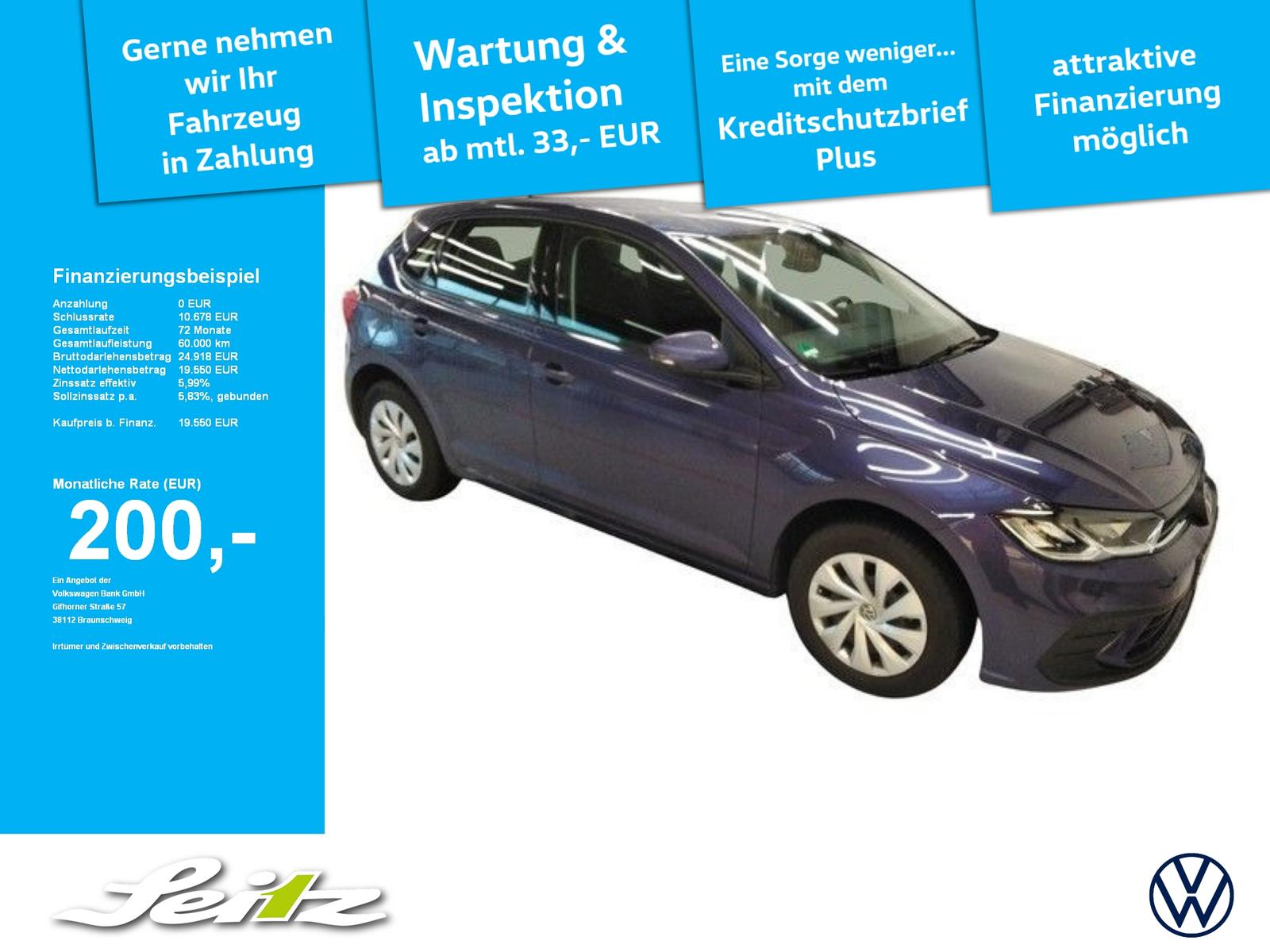 Volkswagen Polo VI 1.0 MPI Life *LED*PDC*SITZH*