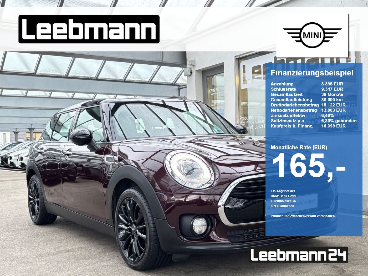 MINI Cooper Clubman DKG Chili HK-HiFi 2 JAHRE GARANTI
