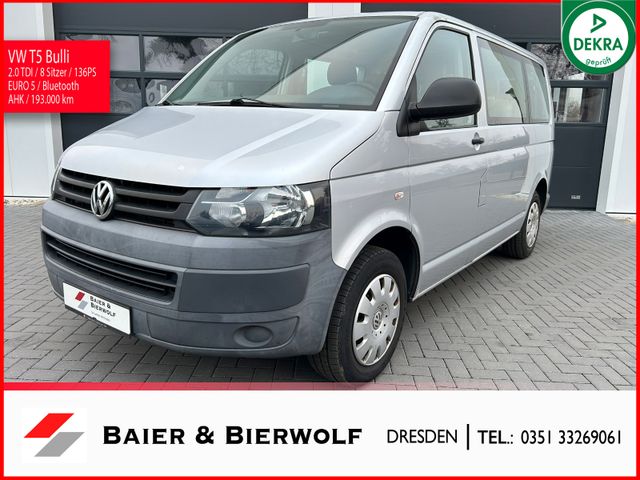 Volkswagen T5 Caravelle 8 Sitze 100kw / 136ps Klima AHK TÜV