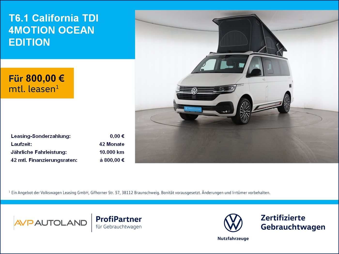 Volkswagen T6.1 California TDI 4MOTION OCEAN EDITION