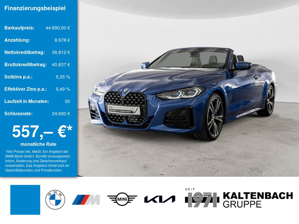 BMW 440 Cabrio xDrive AHK HUD LASER LED ACC NAVI