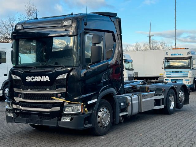 Scania G410 6x2*4 Meiller Haakarm Retarder Damage