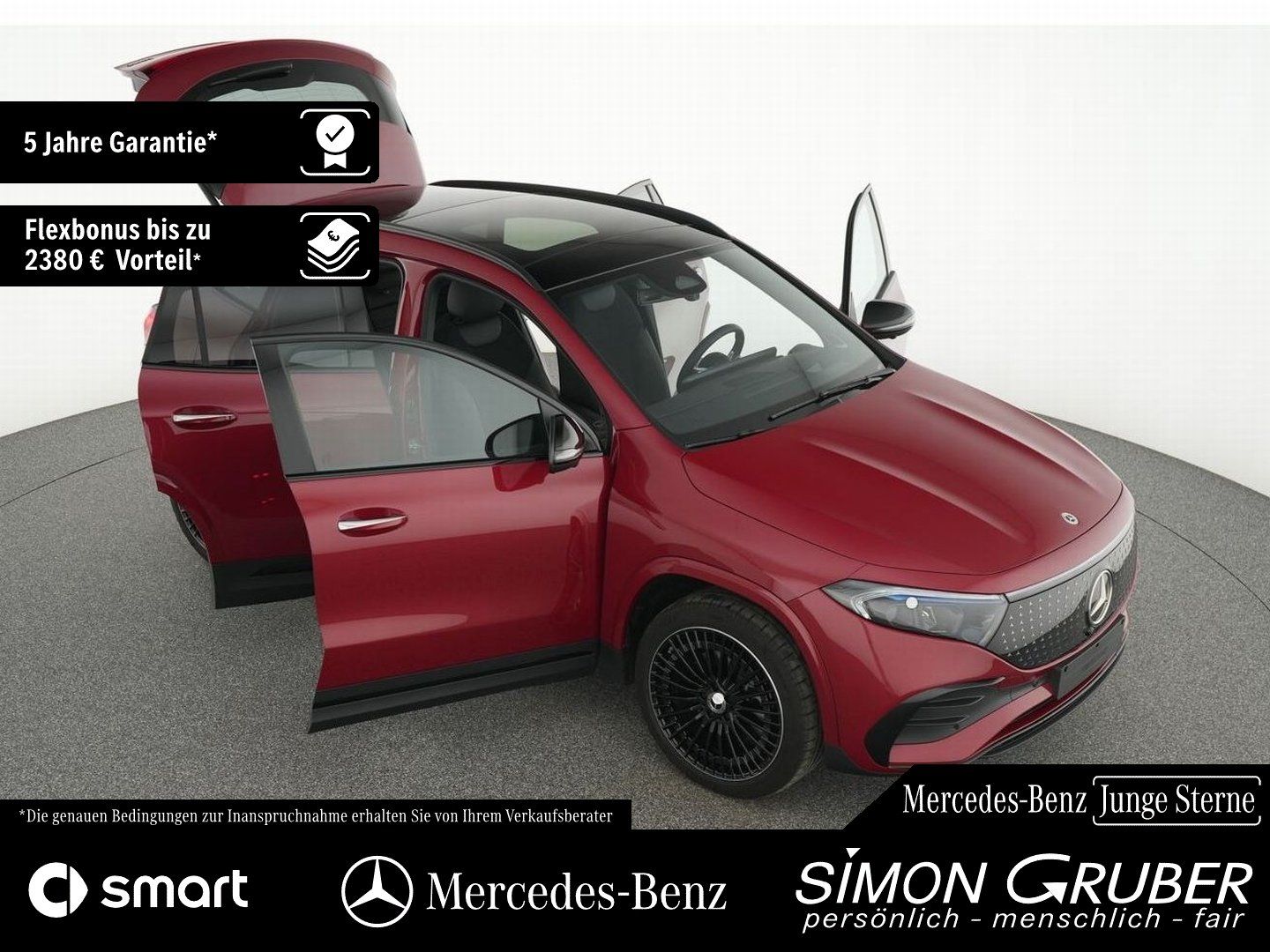 Fahrzeugabbildung Mercedes-Benz EQA 350 4M AMG Night Burm HUD Ambi Pano 360 AHK