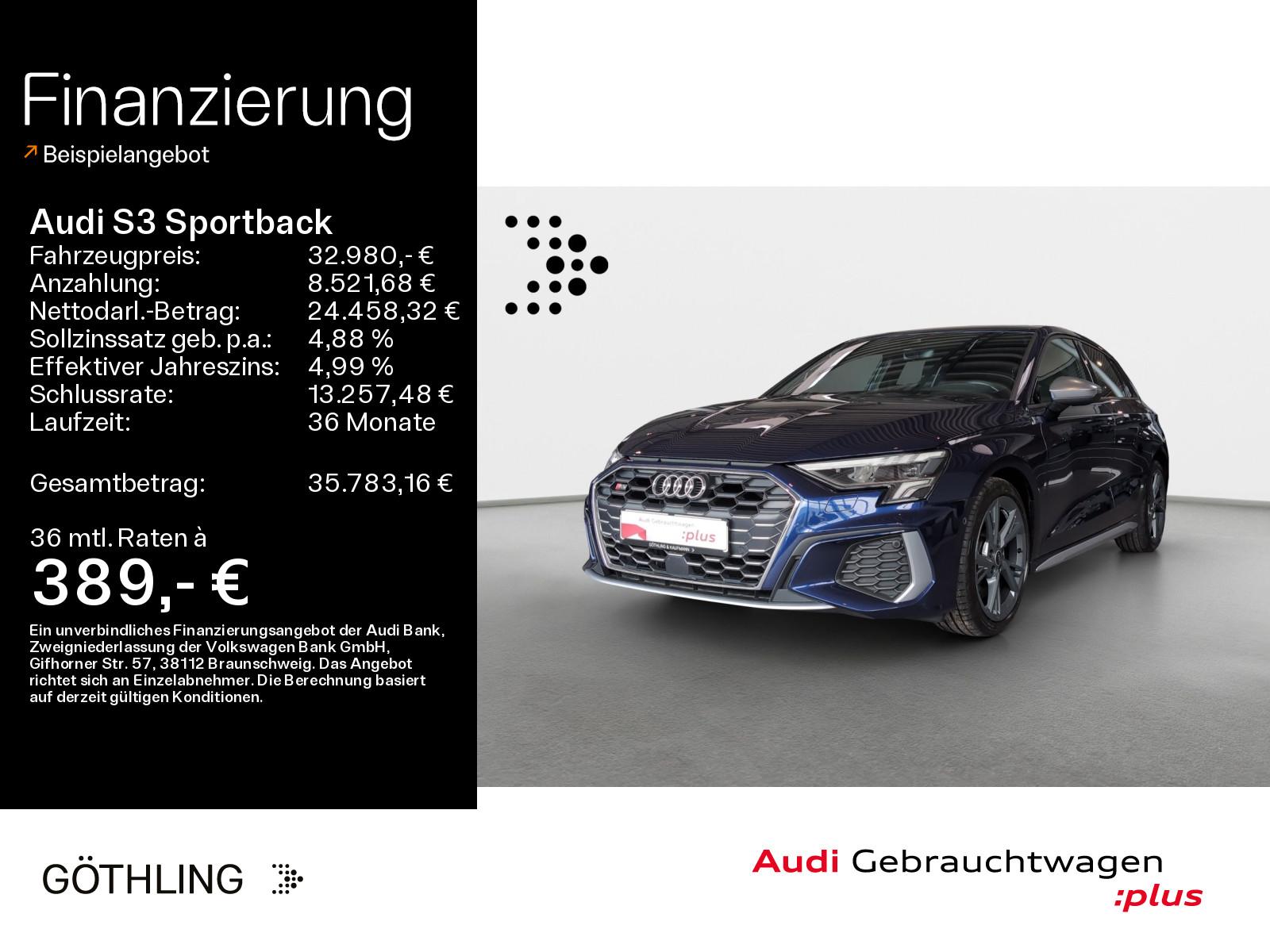 Audi S3 Sportback TFSI S tro*LED*Virtual*Smartphone I