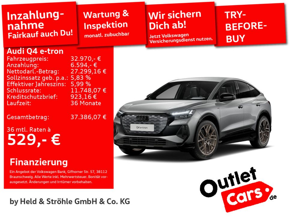 Audi Q4 e-tron Sportback 40 S line MATRIX NAV+ SONOS