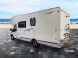 Chausson Flash 07/Festbett/Garage/Klima/Solar/Markise - Wohnwagen mit Seitensitzgruppe