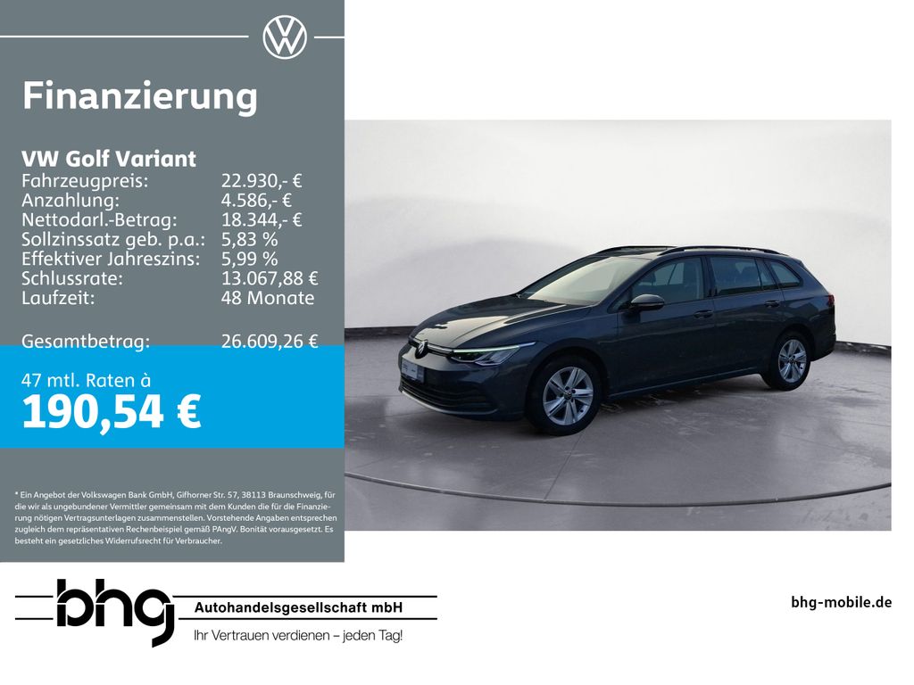 Golf Variant Life 2,0 TDI SCR DSG