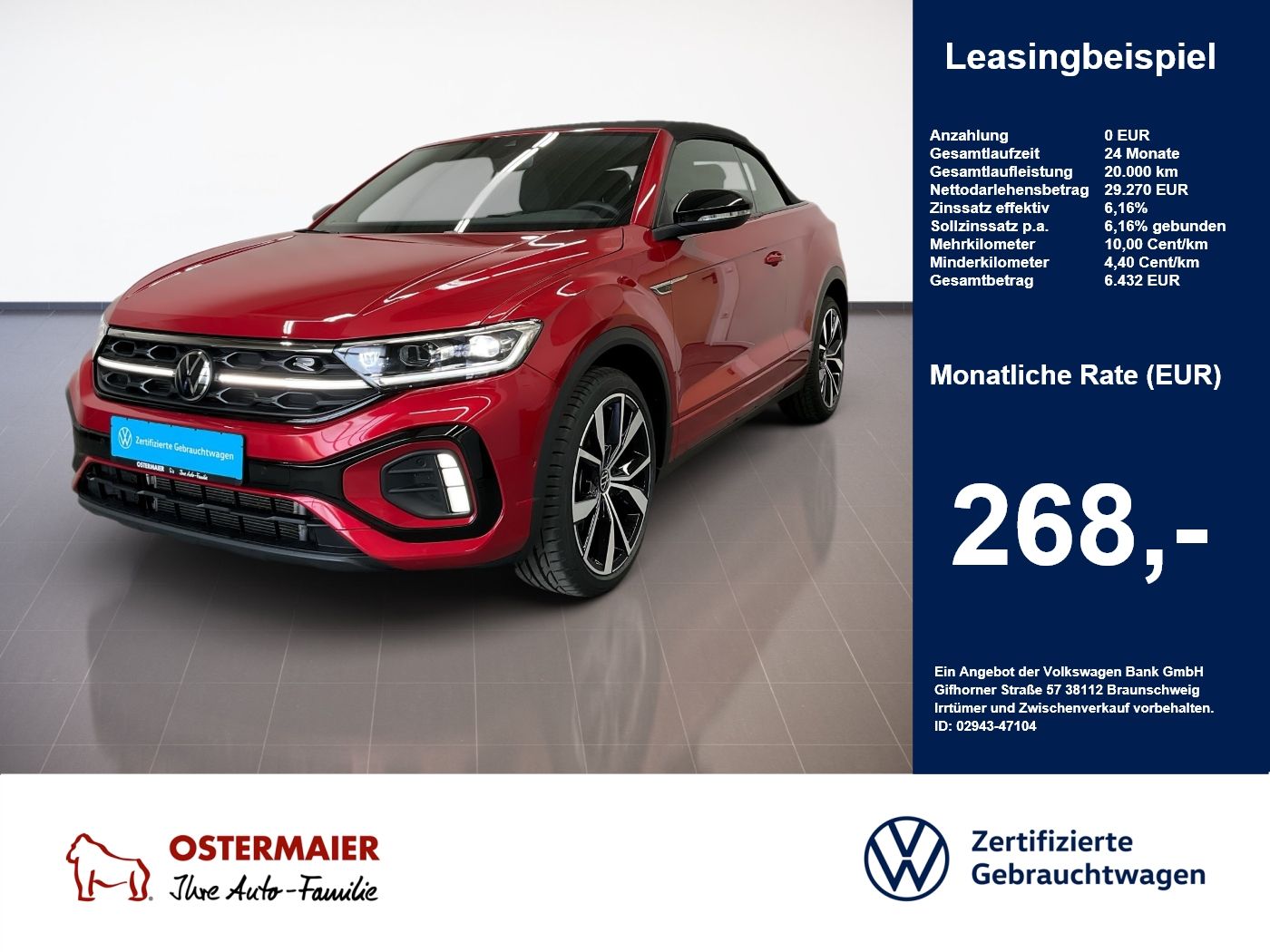 Volkswagen T-Roc Cabriolet R-LINE BLACK 1.5TSI 150PS DSG NP
