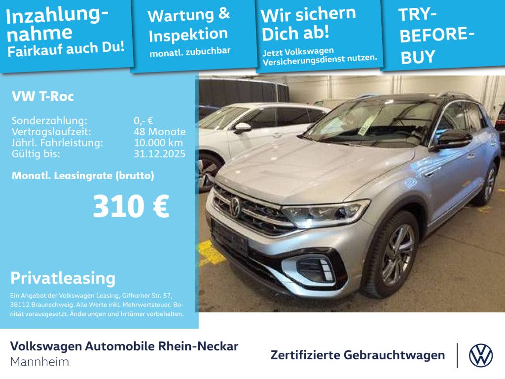 Volkswagen T-Roc 1.5 TSI DSG, R-Line, Navi, AHK, Kamera uvm