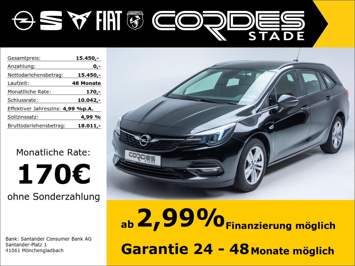 Opel Astra K ST Edition 1.2 Turbo PDC v&h Navi Apple 