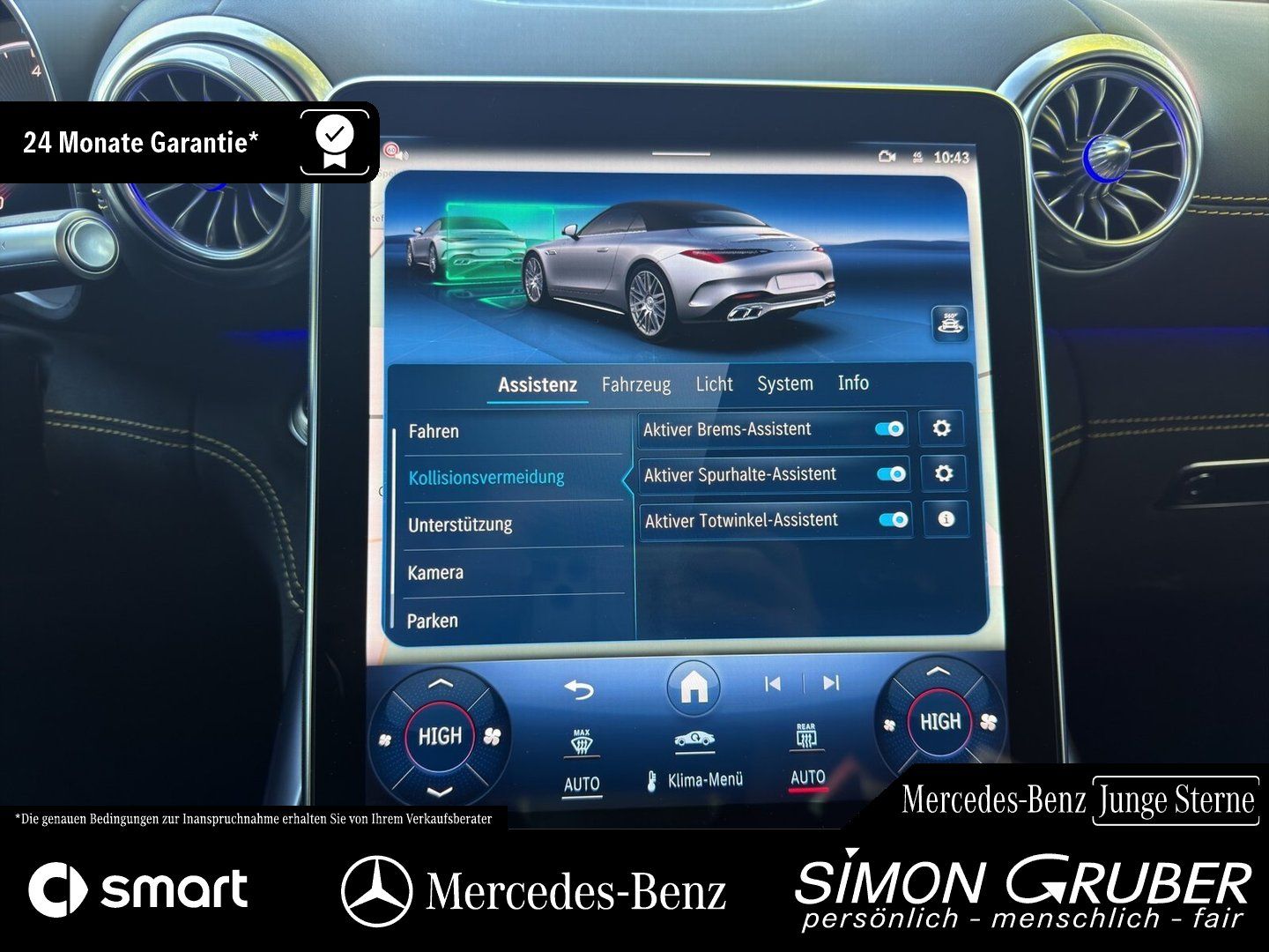 Fahrzeugabbildung Mercedes-Benz SL 63 4M+ AMG Manufaktur magno Perfo Sitz Lift