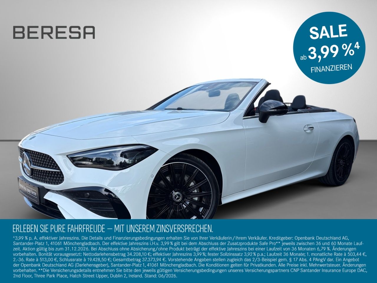 MERCEDES-BENZ CLE 220 d Cabrio AMG Premium 20'' Distr. Memory