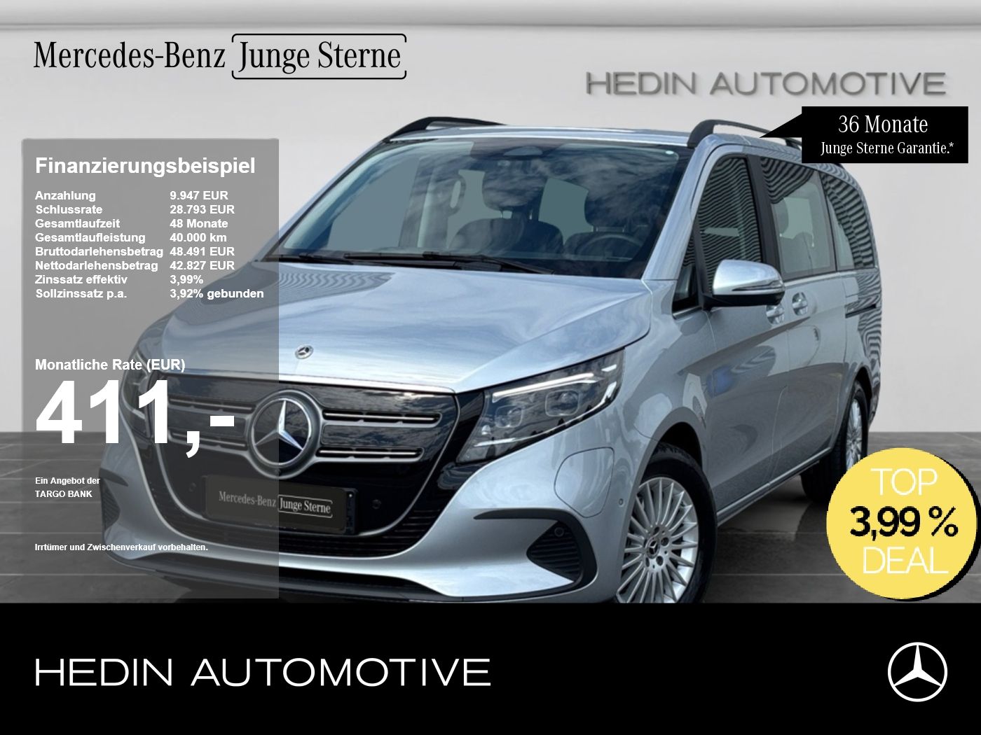 Mercedes-Benz EQV 300 AVANTGARDE Lang DISTR|MBUX|360°|LEDER