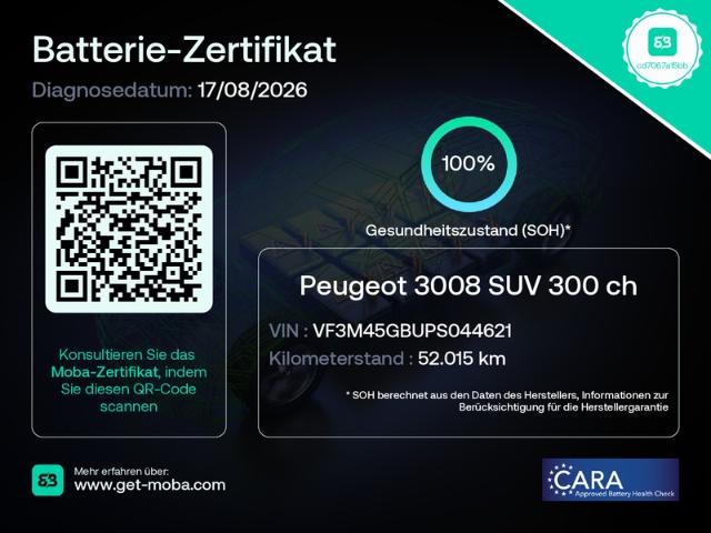 Peugeot 3008 1.6 Hybrid4 300 GT (Plug-In) *Pano*CAM*ACC*