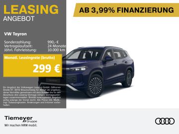 Volkswagen Leasingangebot: Volkswagen Tayron 1.5 TSI DSG LIFE 7-SITZE AHK NAVI KAMERA