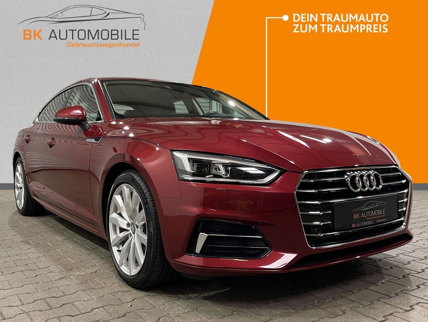 Fahrzeugabbildung Audi A5 Sportback design #Matrix#Virtual#Leder