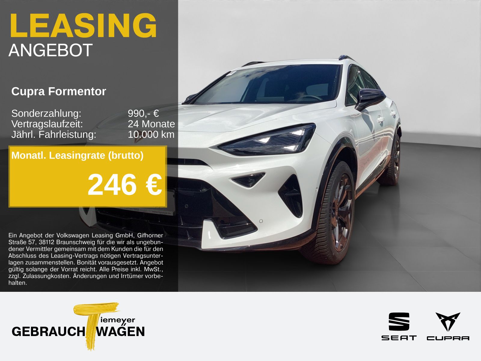 Cupra Formentor 2.0 TDI DSG NAVI ACC SENNH PARKLENK GJ