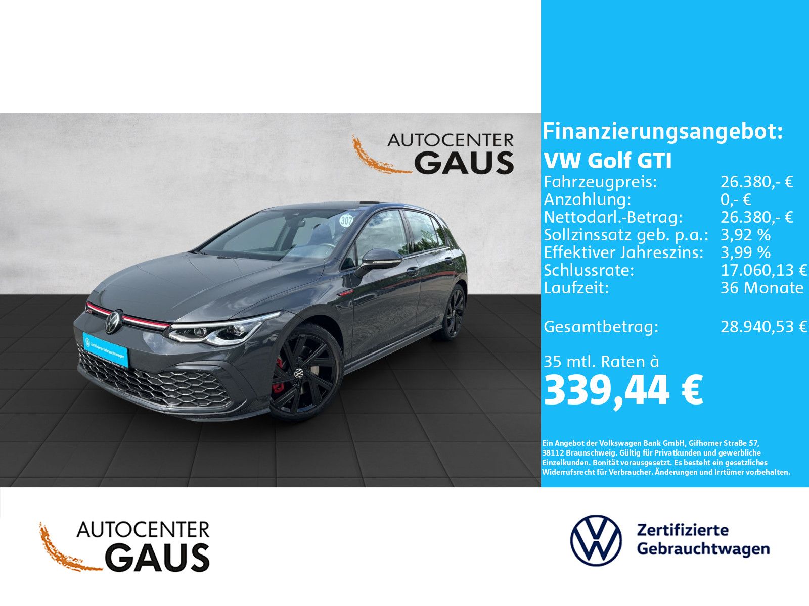 Golf VIII GTI 2.0 TSI DSG LED*App-Connect