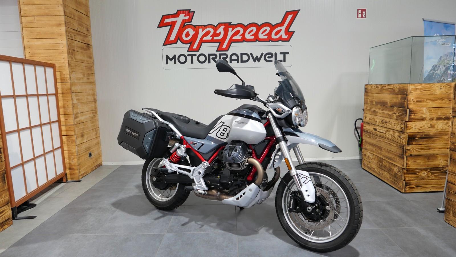 Moto Guzzi V85 TT + Urban Seitenkoffer + Heizgriffe