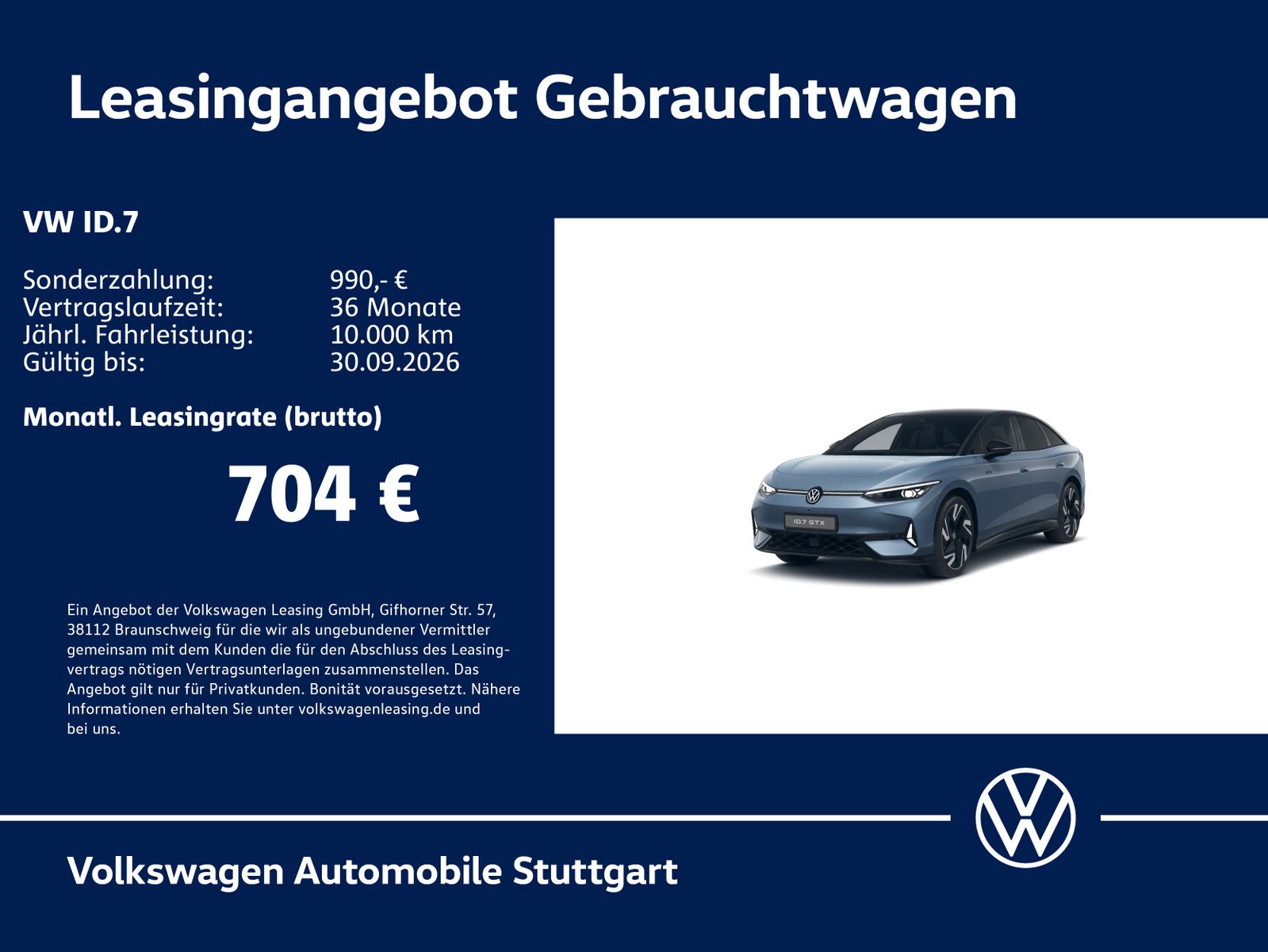 Volkswagen ID.7 GTX Navi Kamera LED AHK ACC SHZ foto 1