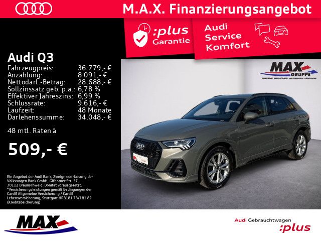 Q3 35 TDI S LINE LED+NAV+AHK+KAMERA+SONOS+OPTIK+
