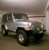 Jeep Wrangler Sahara 4.0 Automatik | Klima | 1/1 - silberne Jeep Wrangler