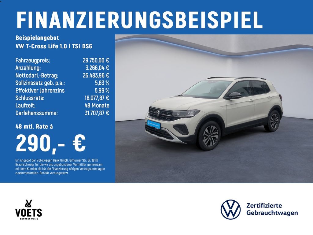 T-Cross Life 1.0 l TSI DSG KEYLESS+TRAVELASSIST