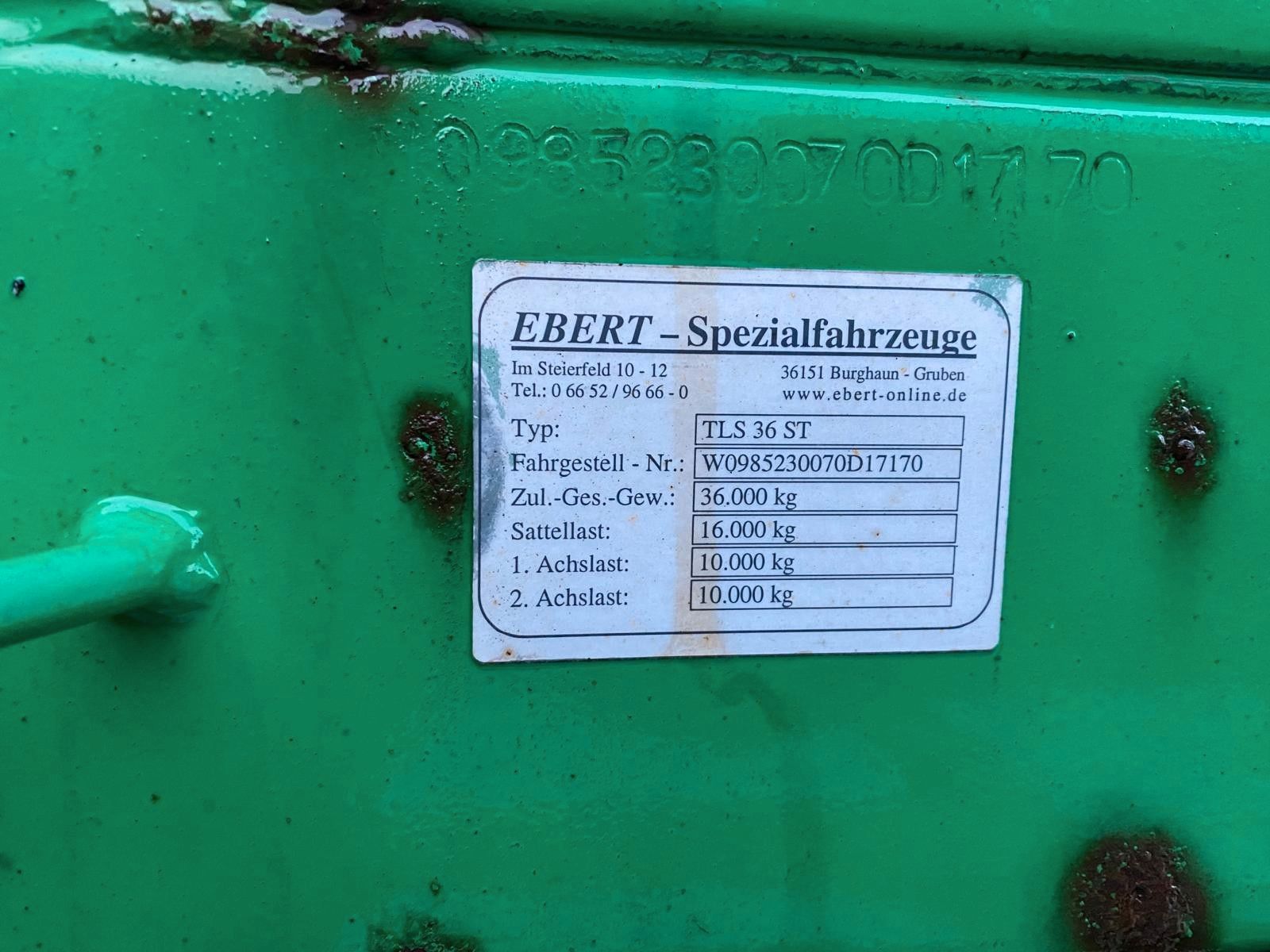 Fahrzeugabbildung Dinkel Ebert TLS 36 ST AV 2-Achs-Auflieger abkoppelbar