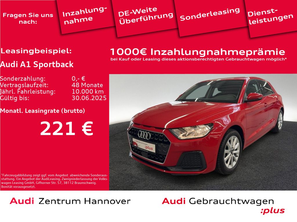 Audi A1 Sportback Advanced 25 TFSI DAB Smartph. Inter