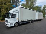Mercedes-Benz Atego 823 L  Klima/Ladebordwand+ Anhänger Plane