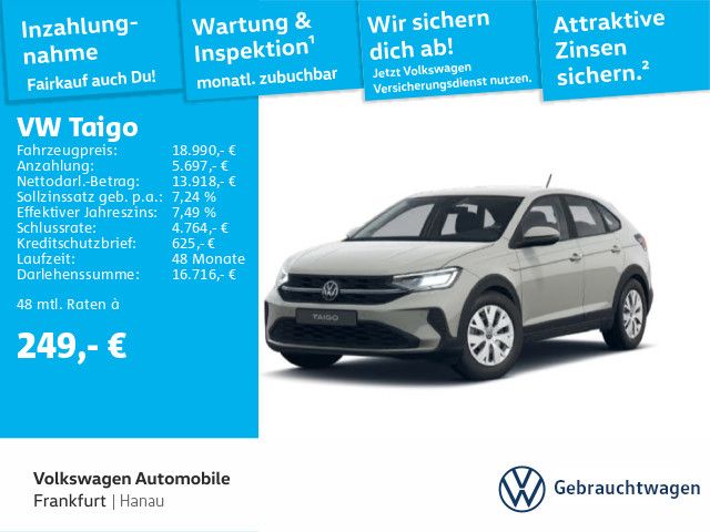 Volkswagen Taigo 1.0 TSI FrontAssist LaneAssist DAB+ LED