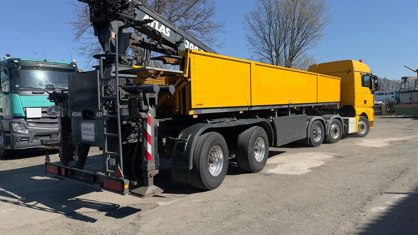 MAN TGX 26.440 Komplettzug,AtlasAK300.1 TOP ZUSTAND