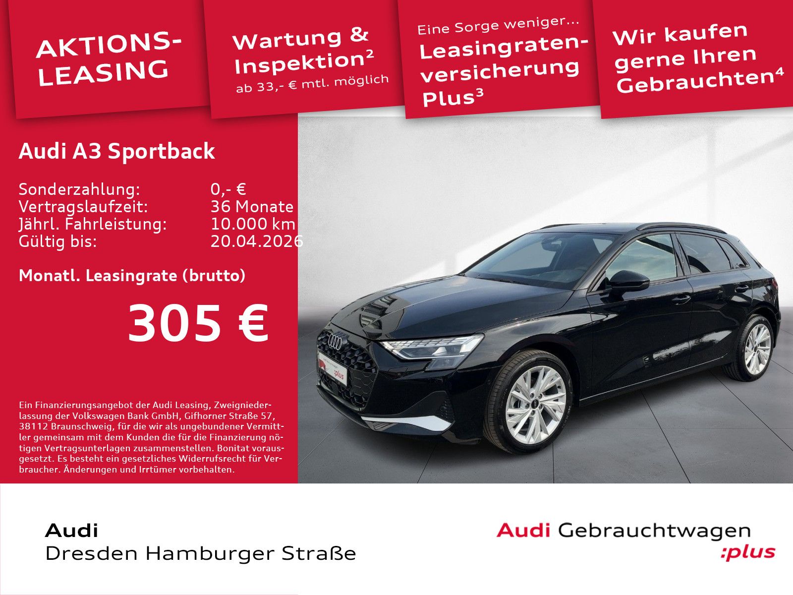 Audi A3 Sportback Advanced 30TFSI Schaltgetr. Head-up