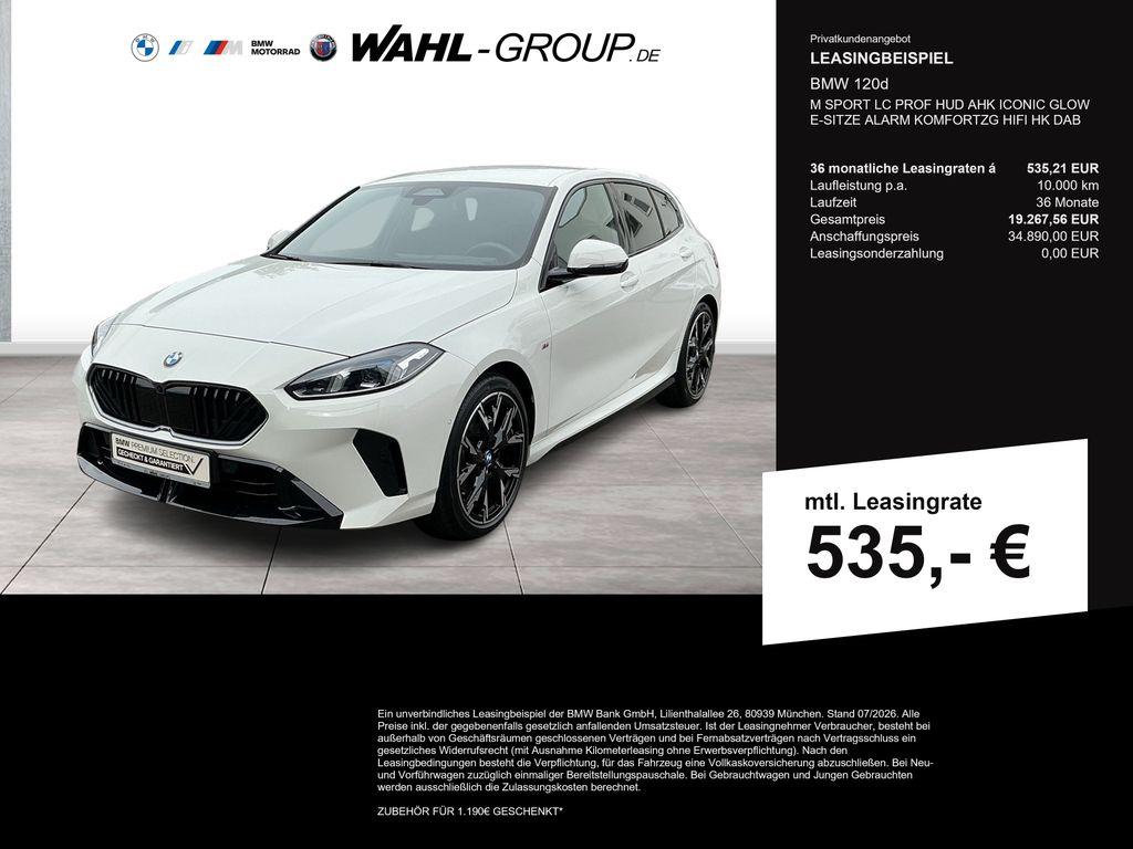 120d M SPORT LC PROF HUD AHK ICONIC GLOW E-SITZE