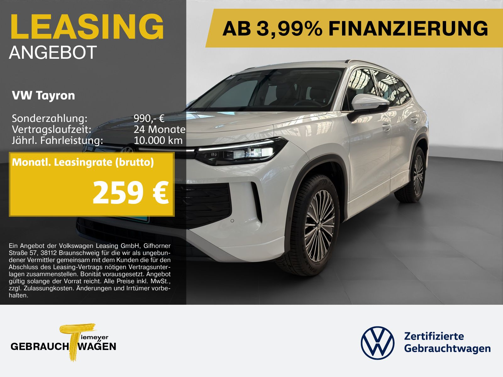 Volkswagen Tayron 1.5 eTSI DSG LIFE HD-MATIX 360° AHK 7-SIT