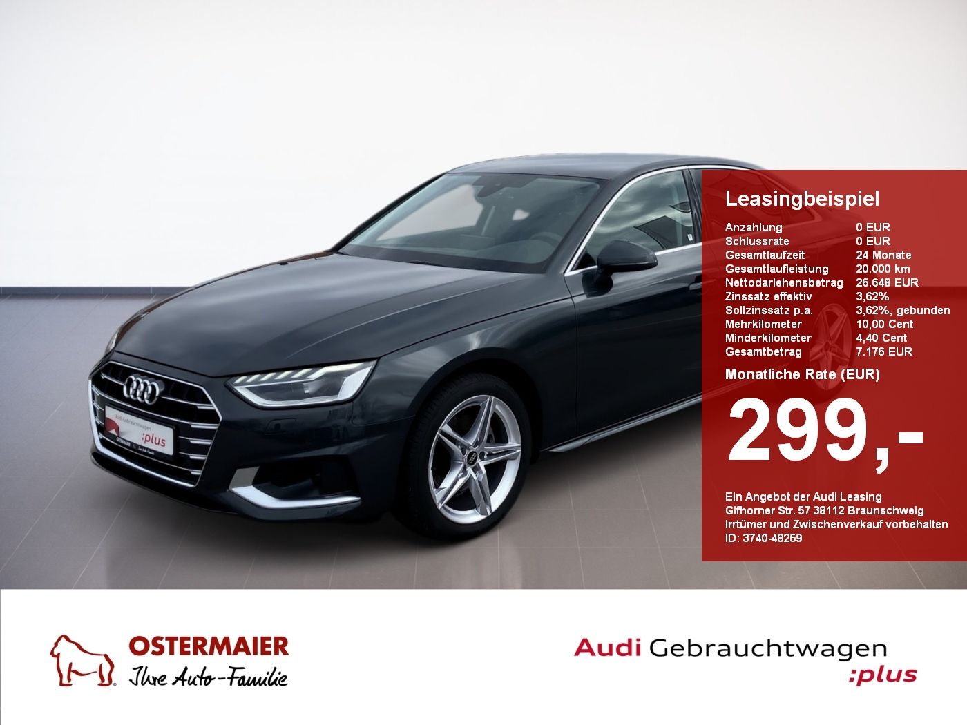 Audi A4 Limousine ADVANCED 35 TDI S-TRONIC MATRIX.ACC