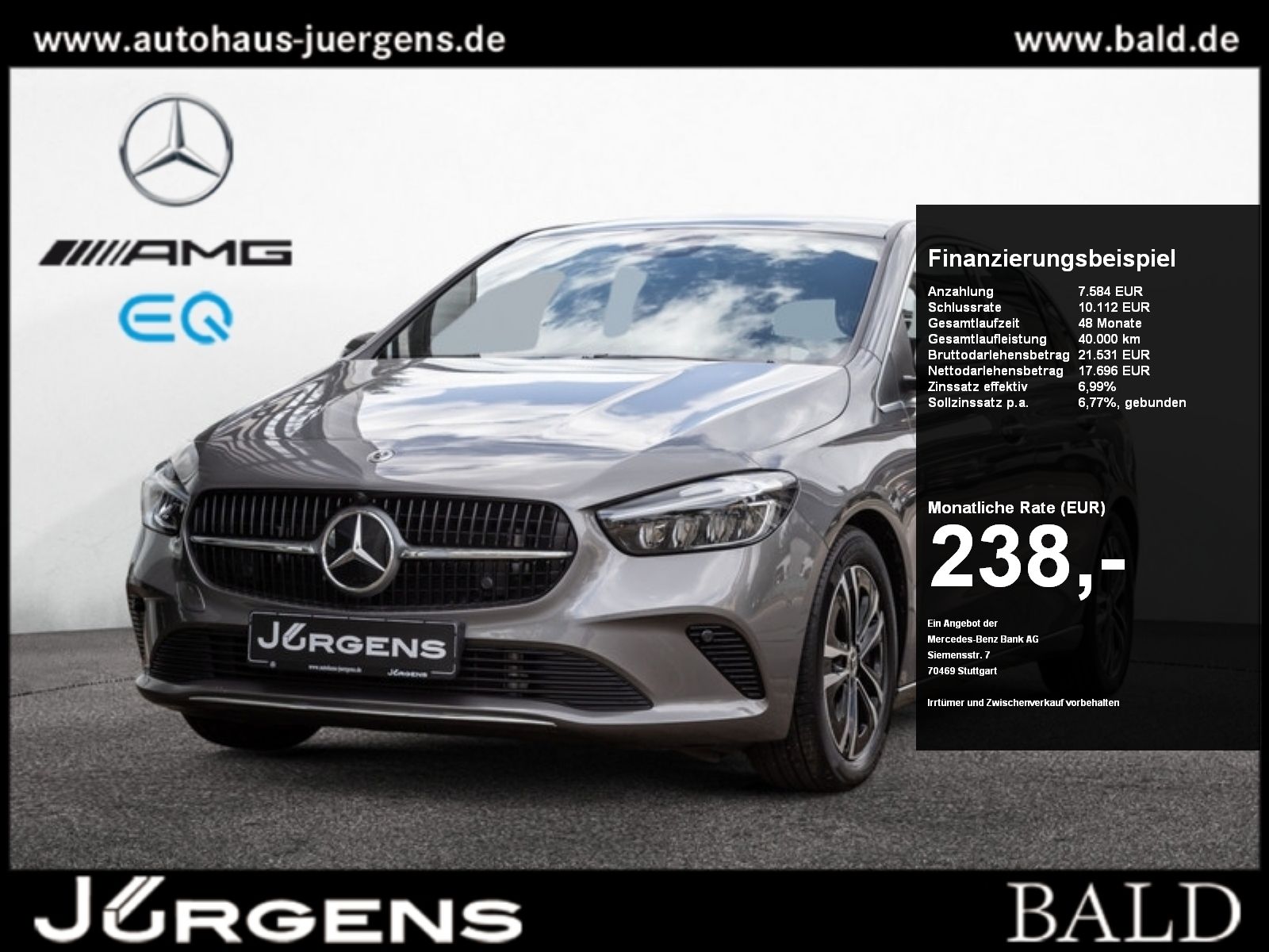 Mercedes-Benz B 200 d Progressive/LED/Kamera/EASY-PACK/Winter