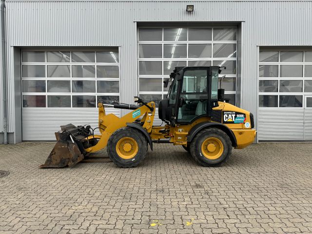 CAT 908 Radlader Klappschaufel + Gabel