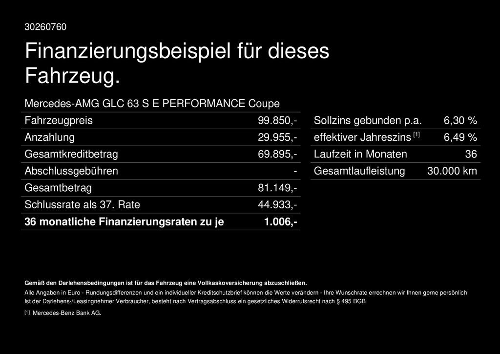 Fahrzeugabbildung Mercedes-Benz GLC 63 S E Perfo Coupé RealSound Premium+ AHK