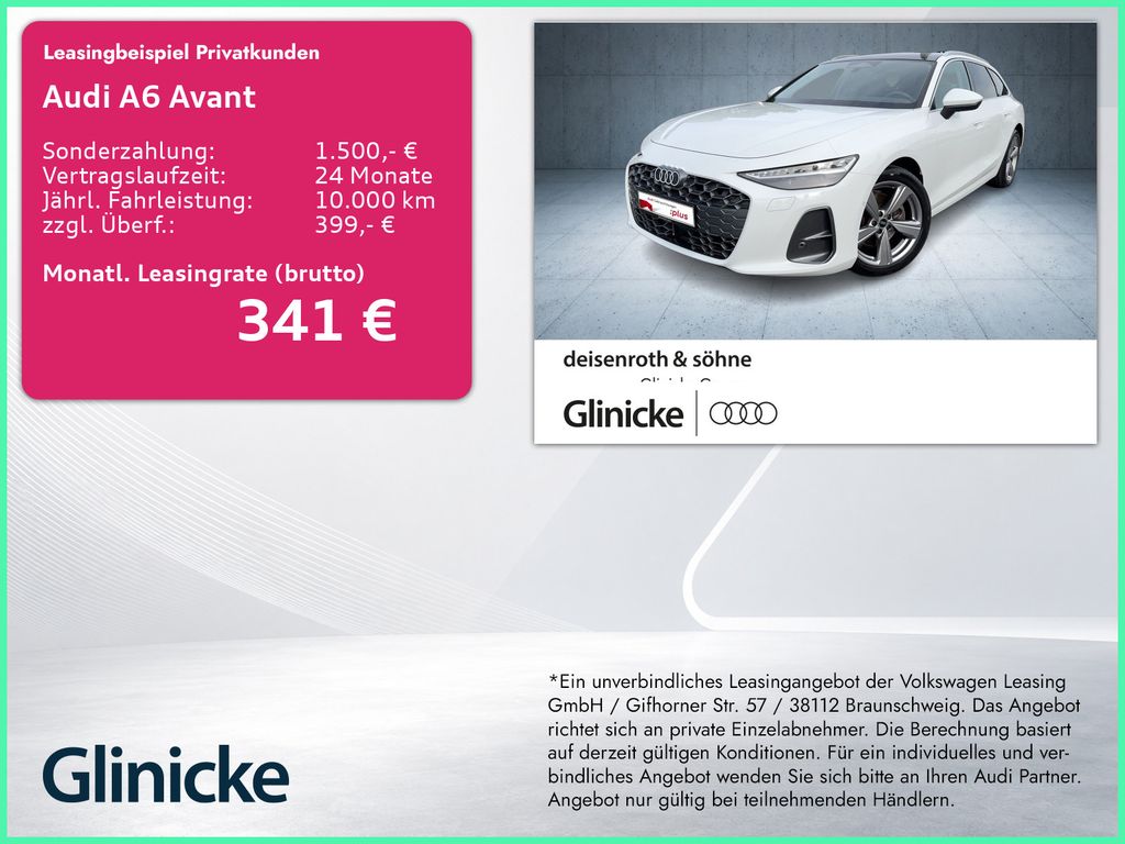 A6 Avant TFSI AHK/B&O/Pano/HuD/LED+/ACC/Nav/19"/