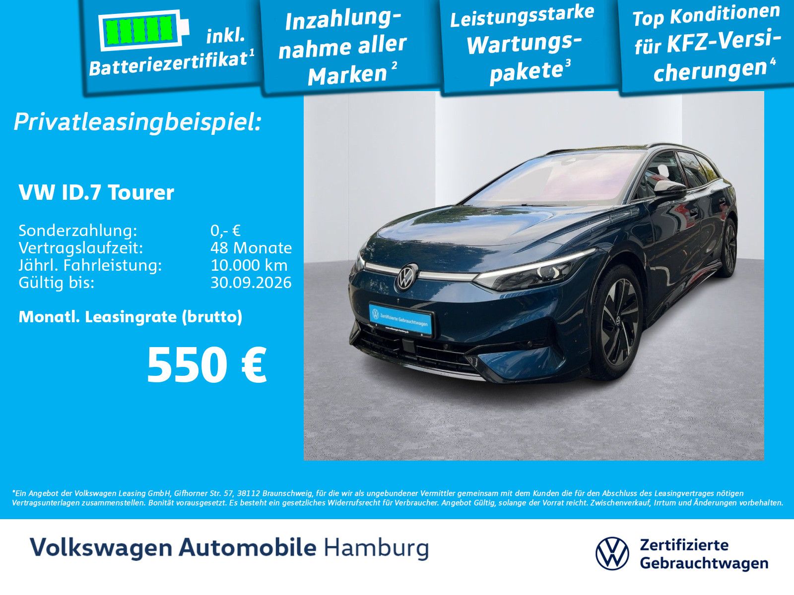 Volkswagen ID.7 Tourer Pro AHK Navi CarPlay Sitzheizung PDC foto 2