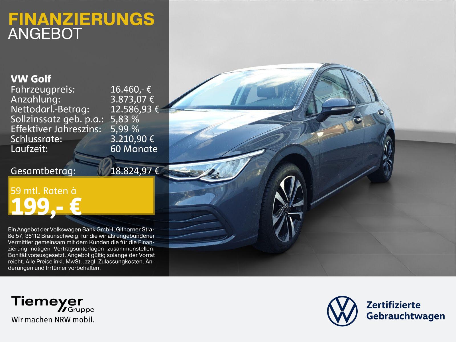 Volkswagen Golf 1.5 TSI UNITED LED NAVI GJR SHZ ACC