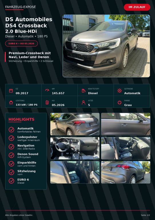 Image of DS Automobiles DS4 Crossback