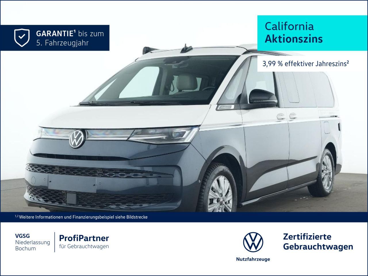Volkswagen California Beach Camper AHK AGR Sitze. Kamera