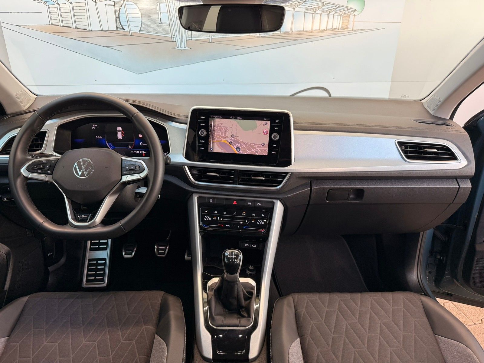 Fahrzeugabbildung Volkswagen T-Roc Goal 1,0 TSI 6-Gang Schaltung +LED +AHK +S